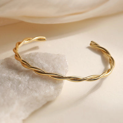 Retro Simple Style Commute Geometric 304 Stainless Steel Cuff Bracelets In Bulk