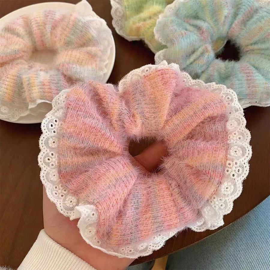 Women's Casual Simple Style Color Block Cloth Rib-Knit Hair Claws