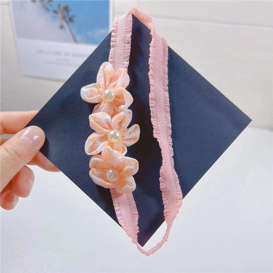 sweet flower cloth hair clip hair band