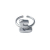 Copper Brass 18K Gold Plated Letter Open Rings
