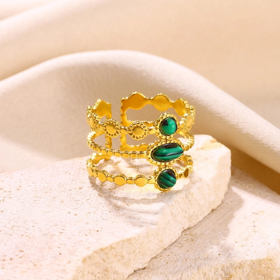 Jewelry Classical French Style Romantic Geometric 304 Stainless Steel Stainless Steel Rings