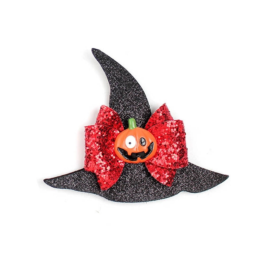 Girl'S IG Style Cool Style Pumpkin Spider Bow Knot Cloth Sequins Hair Clip