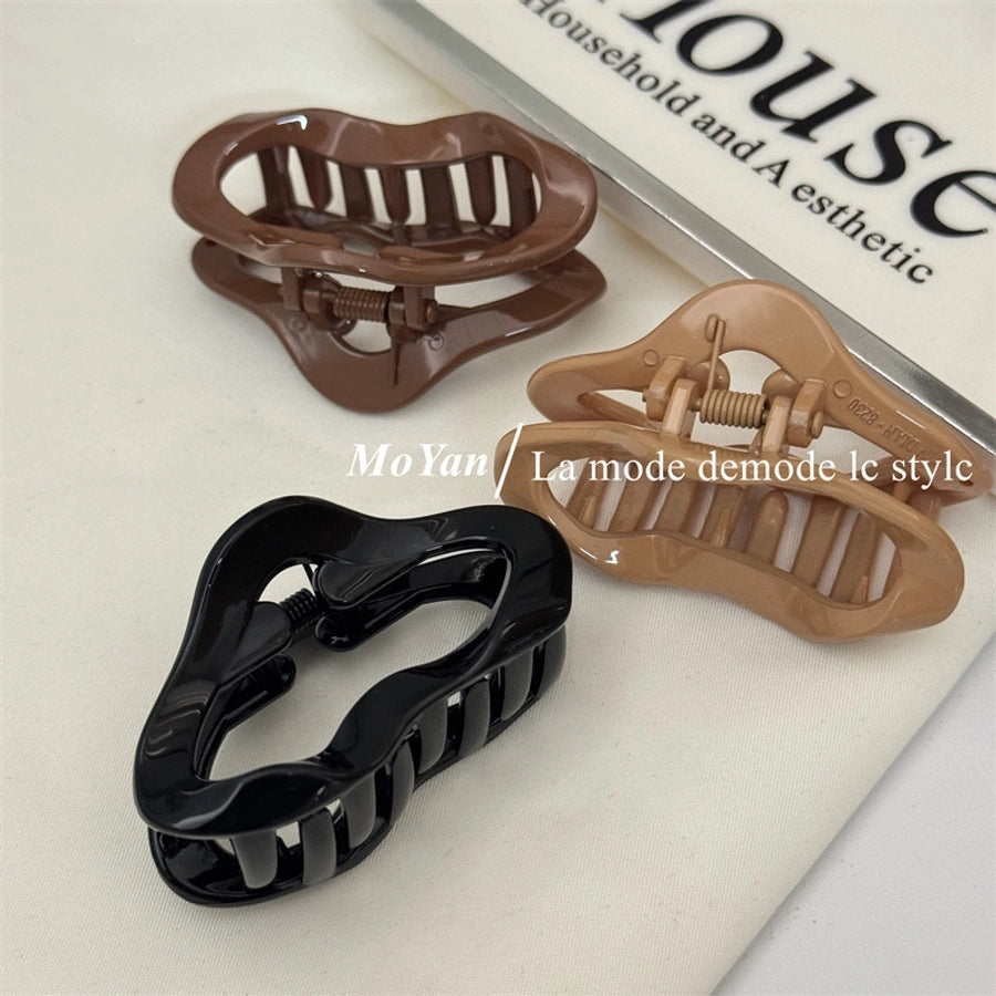 Women's Simple Style Solid Color Plastic Resin Hair Claws