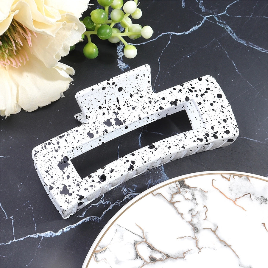 women's simple style color block plastic stoving varnish hair claws