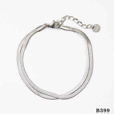 Jewelry Vacation Modern Style Solid Color 304 Stainless Steel 16K Gold Plated White Gold Plated Gold Plated Polishing Plating Bracelets Anklet Necklace