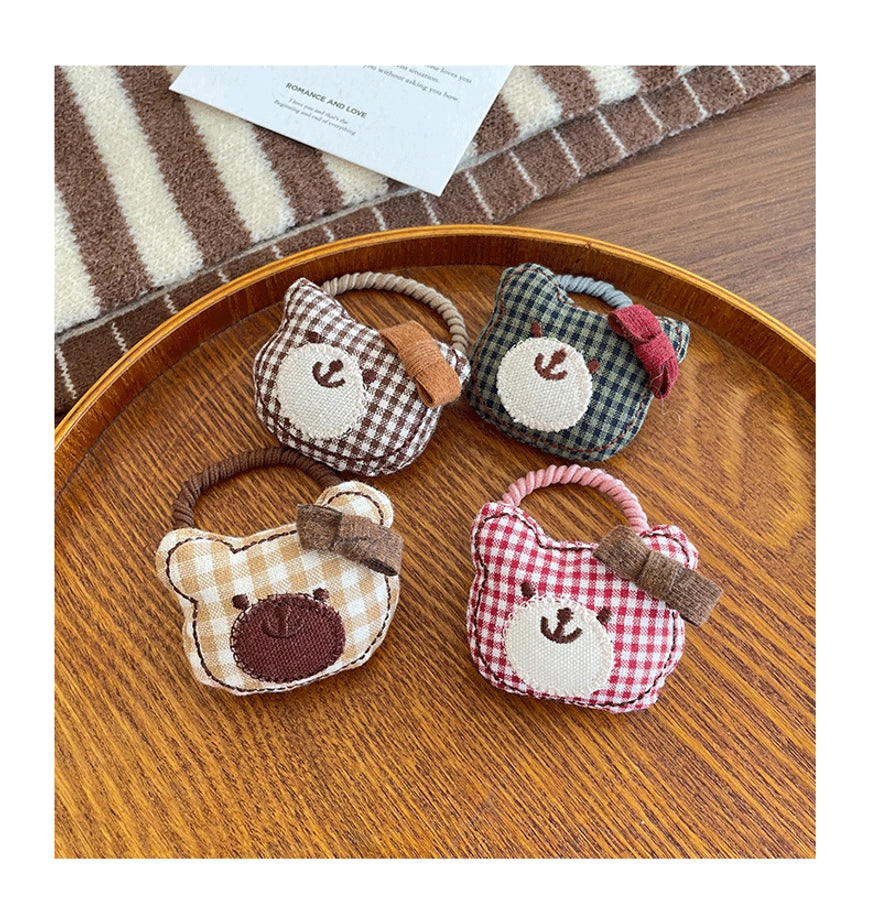 Cute Women's Girl'S Bear Cloth Hair Tie