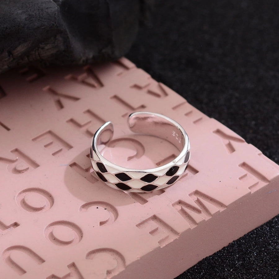 Copper Chess Pieces Open Rings