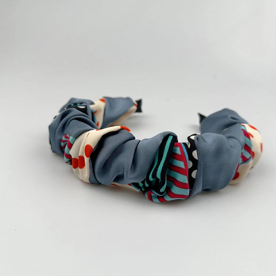 Women's Casual Retro Stripe Cloth Printing and Dyeing Printing Hair Band