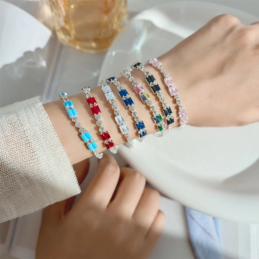 Copper Geometric Solid Color Bracelets