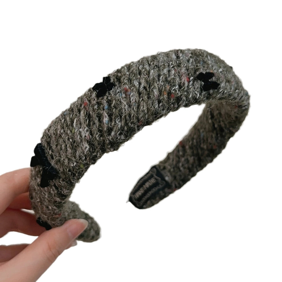 Women's Retro Simple Style Solid Color Bow Knot Cloth Hair Band