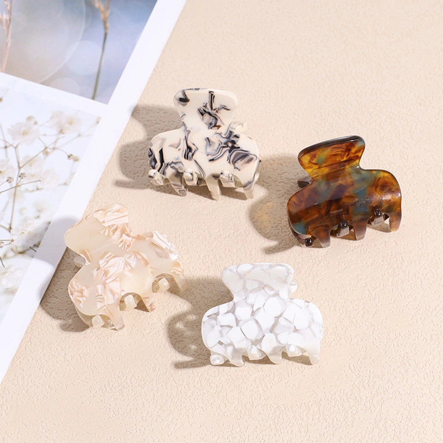 fashion marble acetic acid sheets handmade hair claws 1 piece