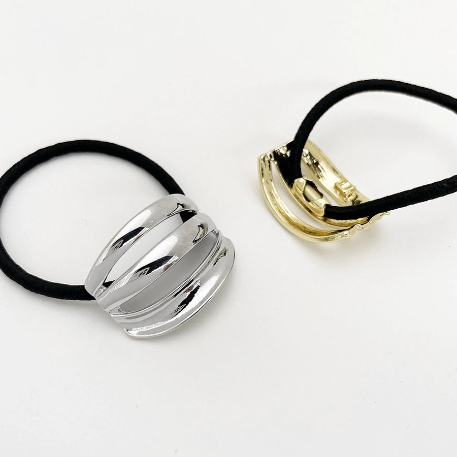 Women's Simple Style Geometric Alloy Plating Hair Tie