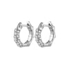 1 Pair Casual Simple Style Geometric Inlay Copper Zircon 24K Gold Plated Earrings