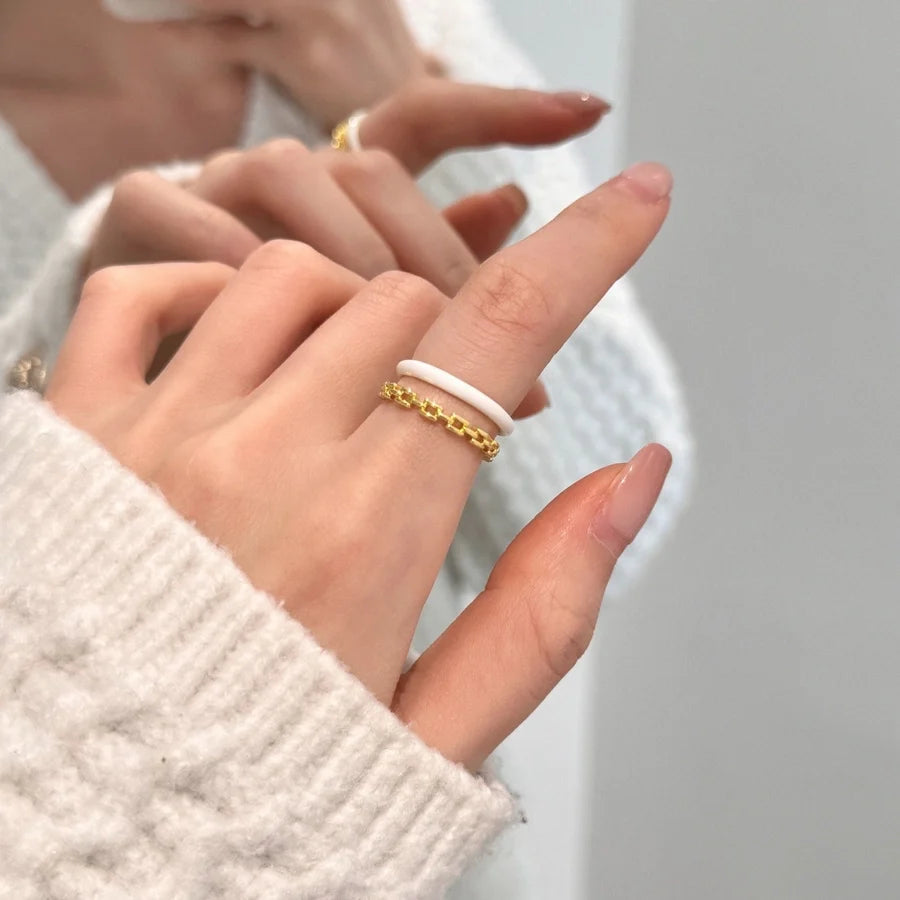 Copper Flower Butterfly Open Rings
