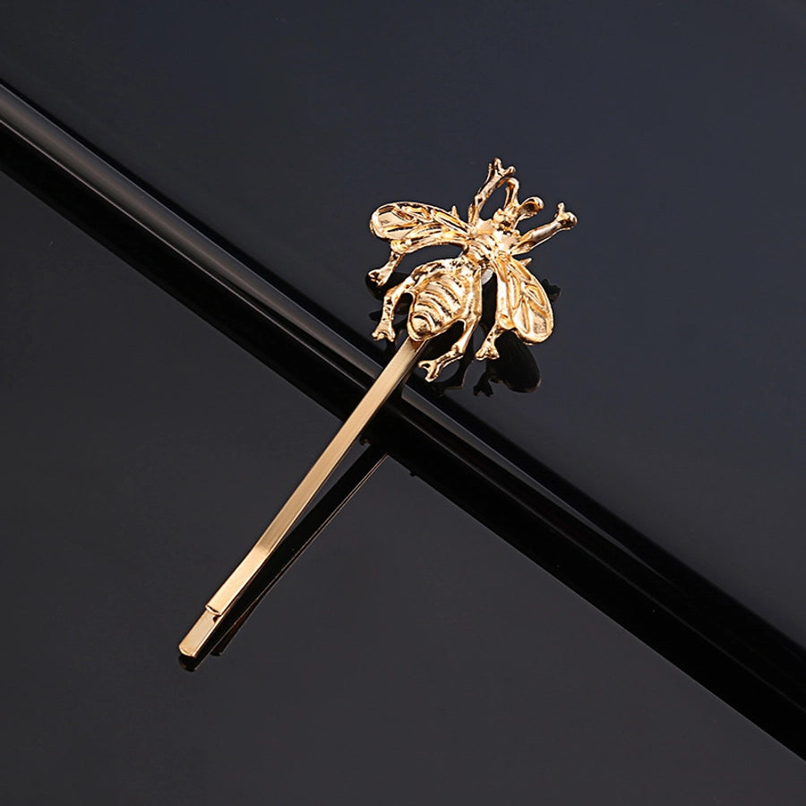 sweet bee metal rhinestone hair clip 1 piece