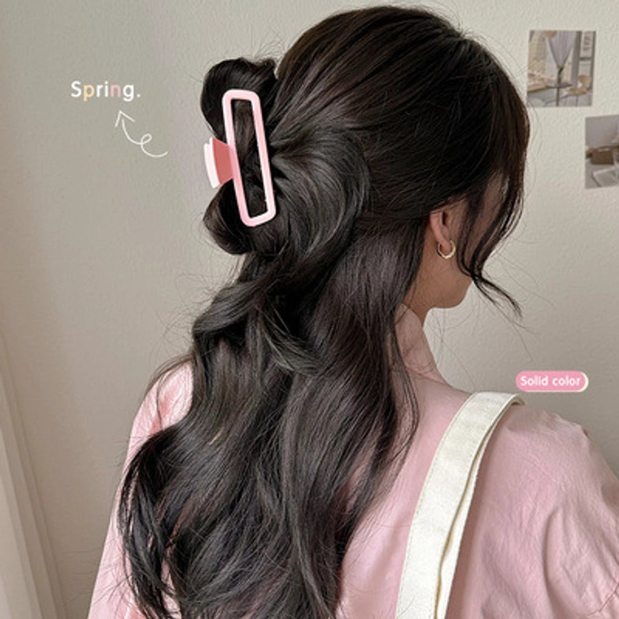 13cm cream shark clip female back head updo hair clip hairpin temperament headdress hair grip hair volume multiple hairpin