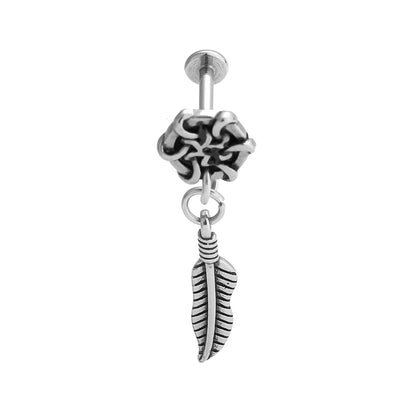 1 Piece Lip Rings Gothic Hip-Hop Snake Skull 316L Stainless Steel  Polishing Hollow Out Inlay Zircon Lip Rings Ear Cartilage Rings & Studs Nose Rings & Studs