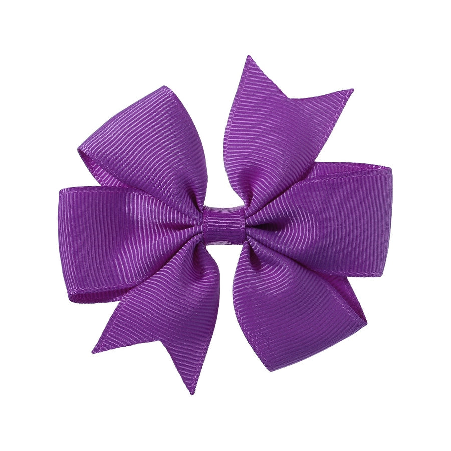 fashion solid color bow knot cloth hair clip 1 piece
