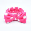 fashion stripe polka dots flannel bowknot hair band 1 piece