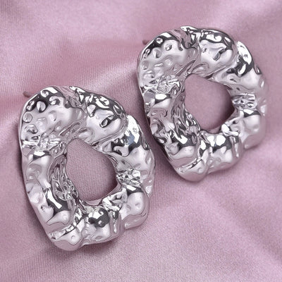 1 Pair Basic Simple Style Geometric Plating 304 Stainless Steel Ear Studs