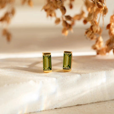 1 Pair Casual Vintage Style Classic Style Square Rectangle 304 Stainless Steel Birthstone Zircon Ear Studs