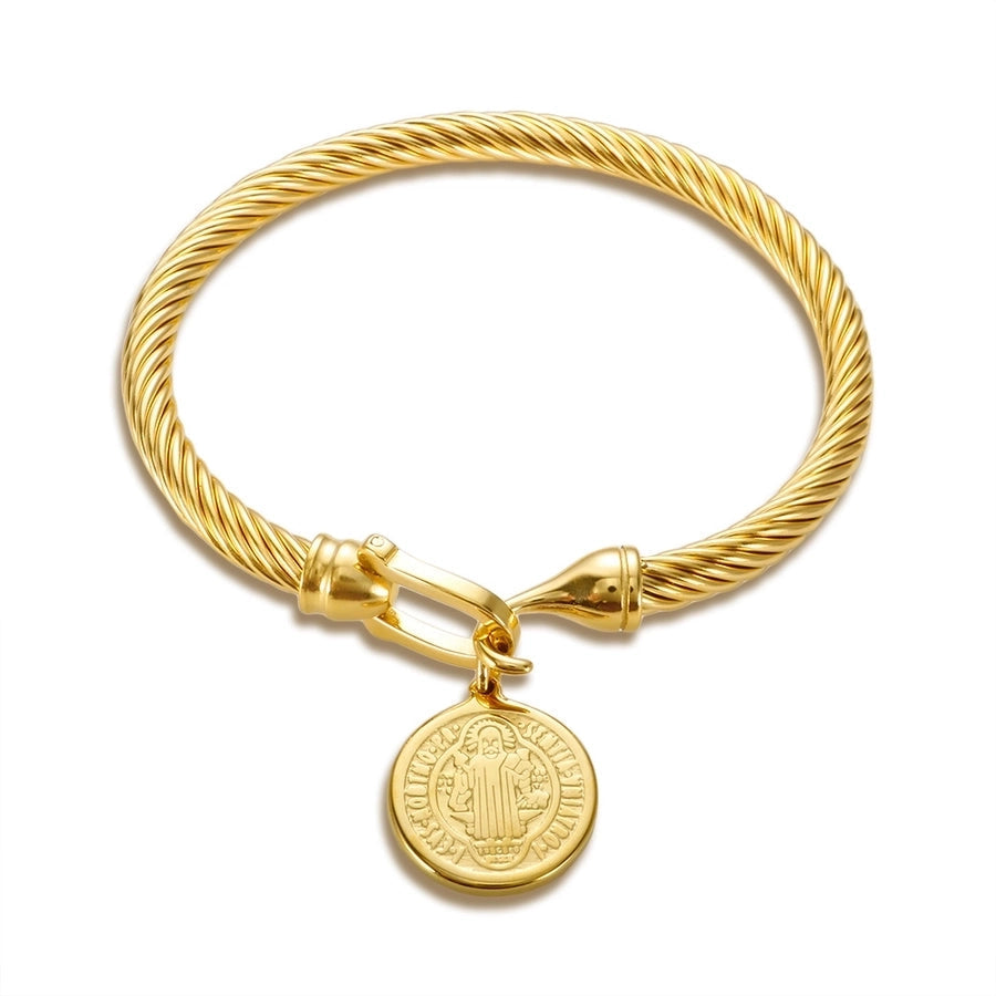 Marine Style Starfish Heart Shape Shell Titanium Steel Bangle In Bulk