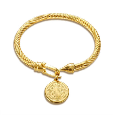 Marine Style Starfish Heart Shape Shell Titanium Steel Bangle In Bulk