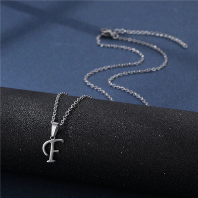 Jewelry Casual Simple Style Classic Style Letter 201 Stainless Steel Silver Plated Hollow Out Pendant Necklace