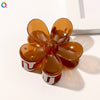 women's fashion flower plastic handmade hair claws