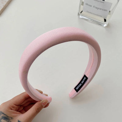 fashion solid color cloth handmade hair band 1 piece