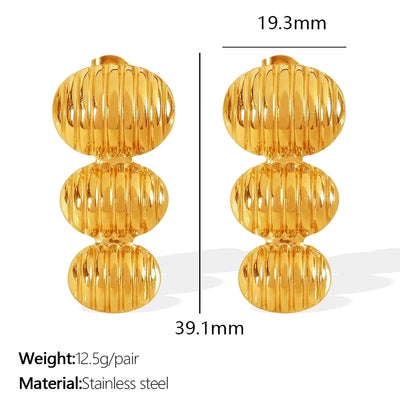 1 Pair IG Style Modern Style Classic Style Starfish Shell Polishing Plating 304 Stainless Steel 18K Gold Plated Ear Studs