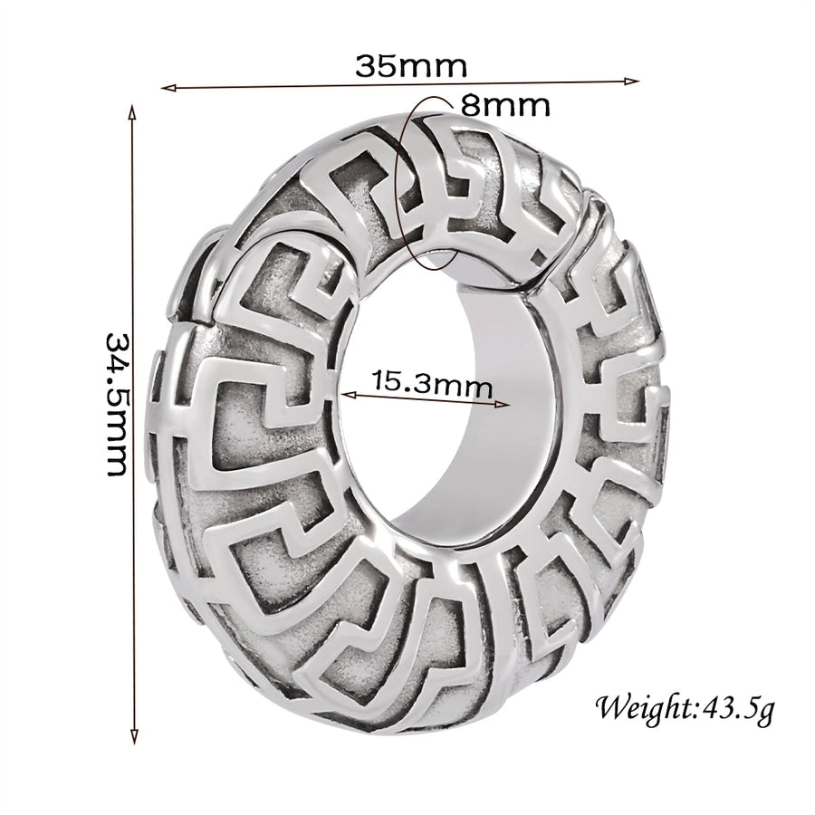 1 Piece Casual C Shape Animal Circle 304 Stainless Steel 18K Gold Plated Stainless Steel Earrings