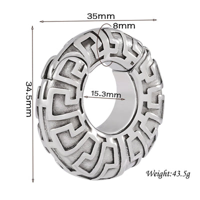 1 Piece Casual C Shape Animal Circle 304 Stainless Steel 18K Gold Plated Stainless Steel Earrings