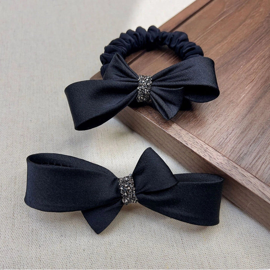 High-end Refined Butterfly Hairband Simple Internet Celebrity Hair Accessories Back Head Spring Clip Chain Rhinestone Hand Rhinestone