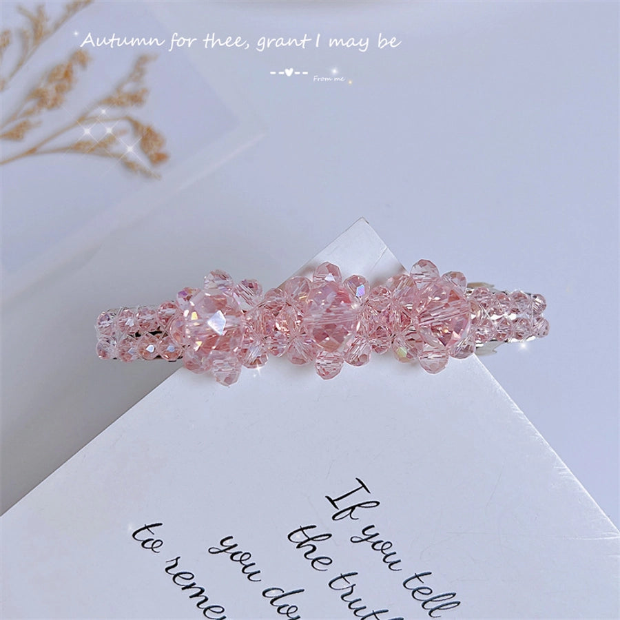 sweet artificial crystal hair clip 1 piece