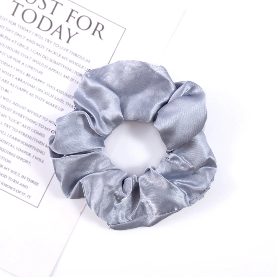 simple style solid color cloth hair tie