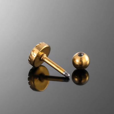 1 Piece IG Style Classic Style Cool Style Geometric Round 316 Stainless Steel  Ear Studs