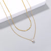 Copper cable chain Geometric Necklace