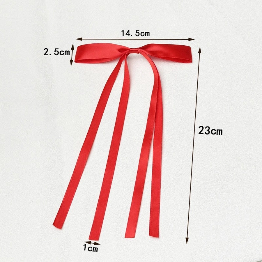 2.5cm polyester multi-color girl ribbon bow hairpin Lady temperament double ribbon duckbill clip top clip hair accessories
