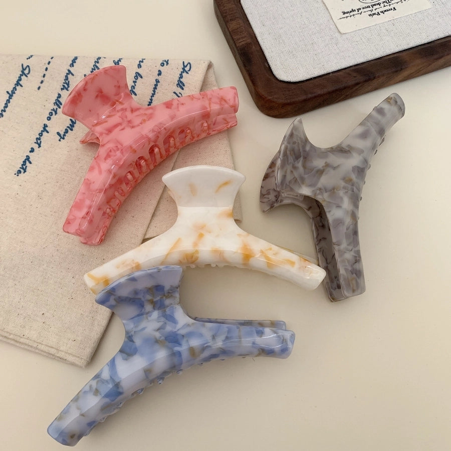 Women's Simple Style Commute Solid Color Arylic Hair Claws