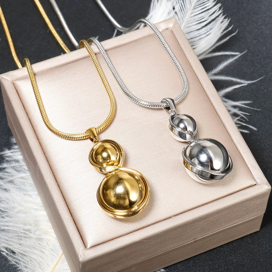 Jewelry Simple Style Classic Style Circle 304 Stainless Steel Jewelry Set