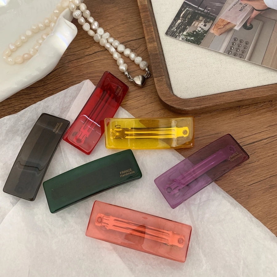 Women's Basic Simple Style Classic Style Arc Injection Molding Hair Clip