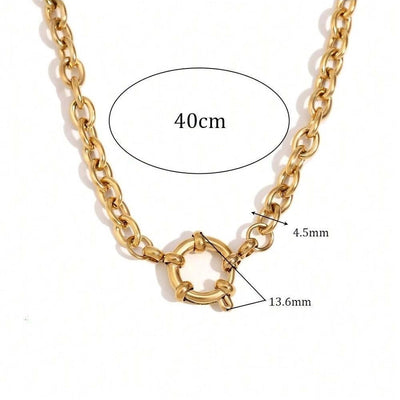 Jewelry Lady Geometric 306 Stainless Steel Plating Necklace