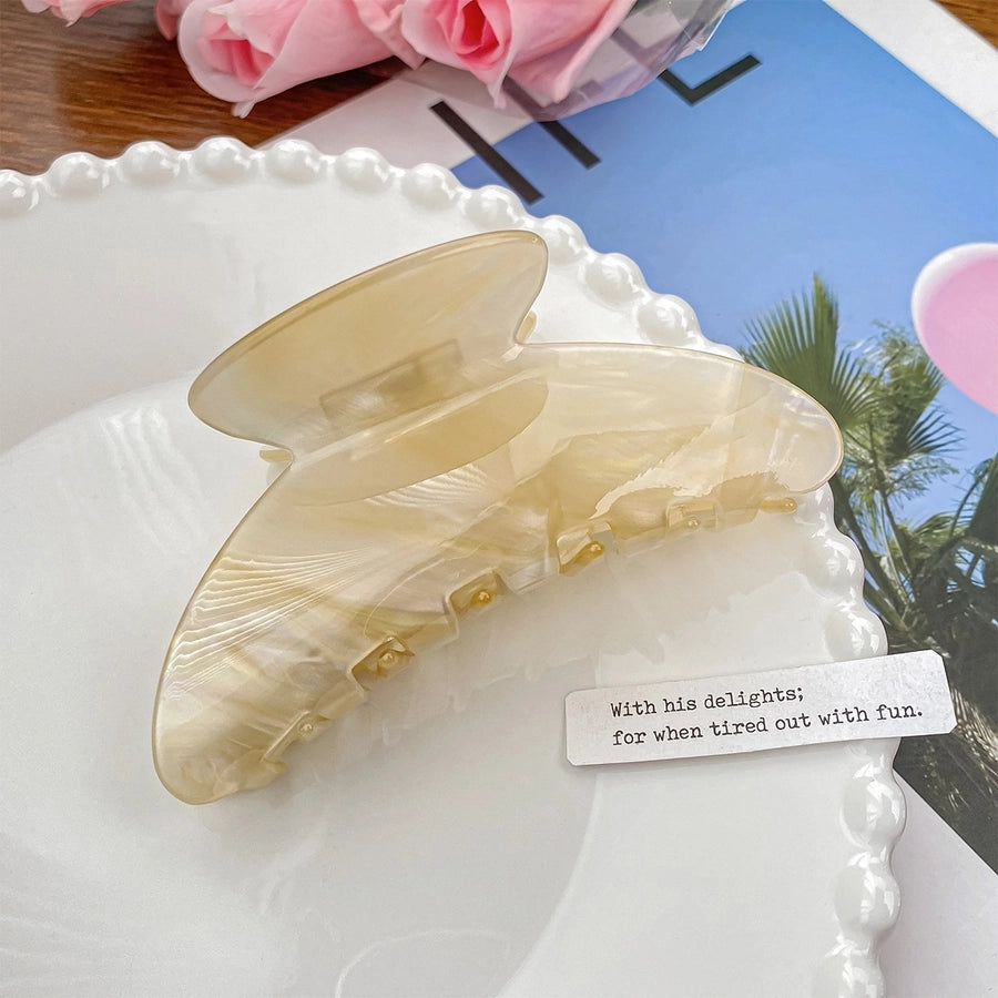 Women's Sweet Color Block PVC Hair Claws