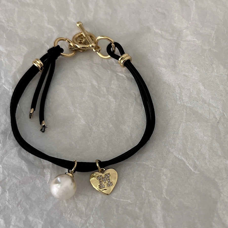 Women's Simple Style Heart Shape Smiley Face Alloy Hair Tie