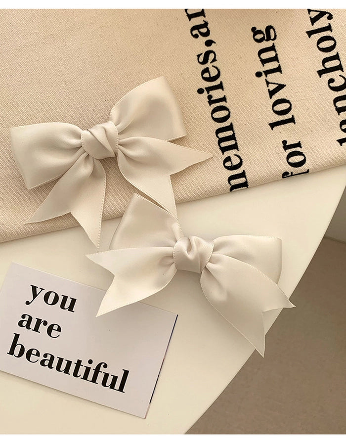 Pink Bow Hairpin Women's Hair Accessories New Internet Celebrant Sweet Bangs Hairpin Cute Headwear Jewelry