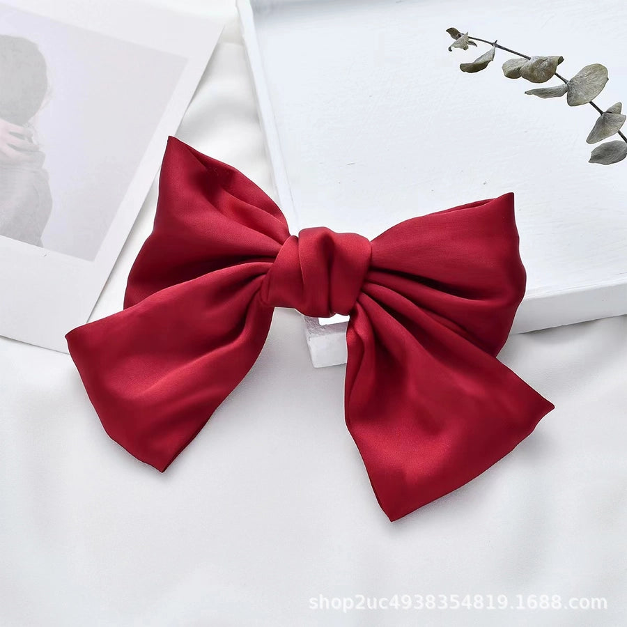 korean style bow knot cloth hair clip hair tie 1 piece