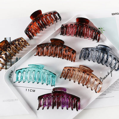 fashion flower plastic handmade hair claws 1 piece