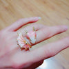 Copper Plating Dragon Open Rings