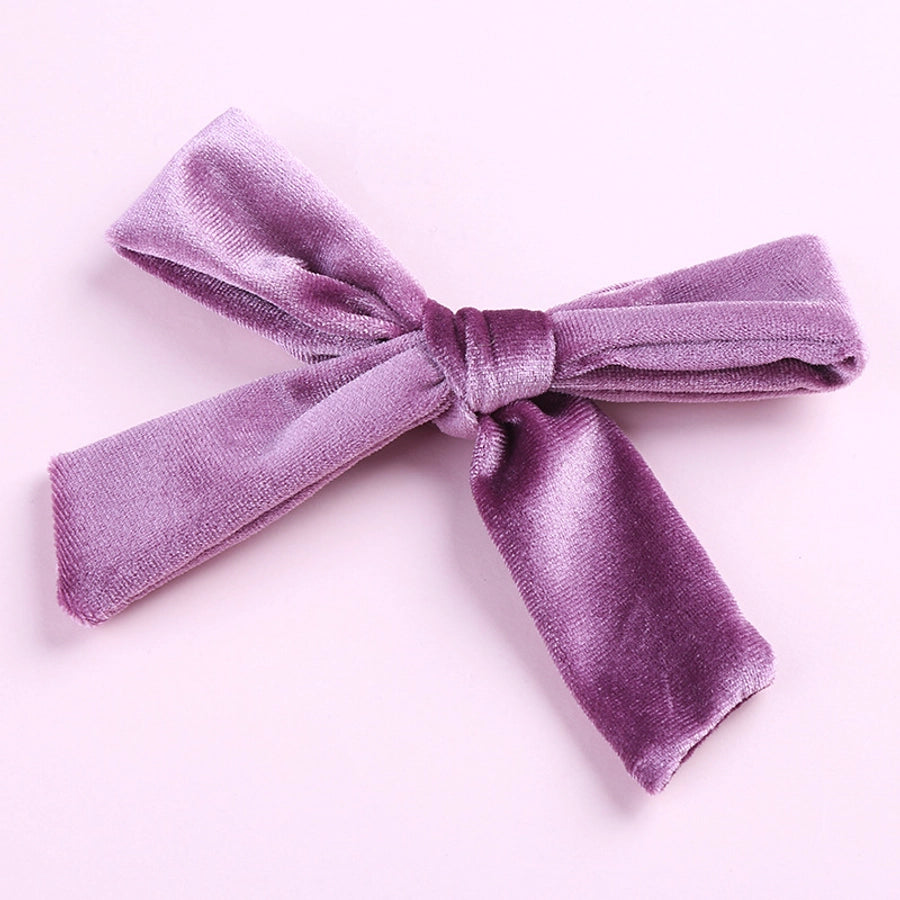 fashion bow knot flannel hair clip